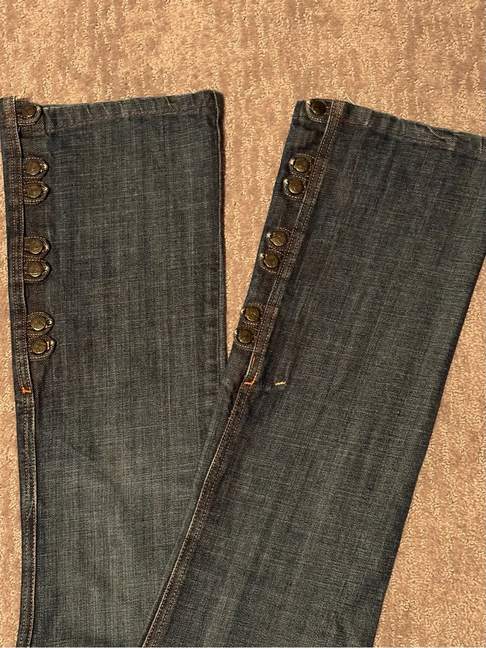 J by Jerome Dahan Women’s Jeans Size 26 Bootcut Button Hem Made in USA